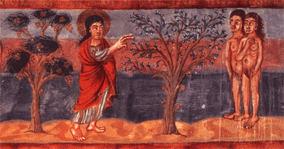 Adam and Eve and the Two Trees of Eden